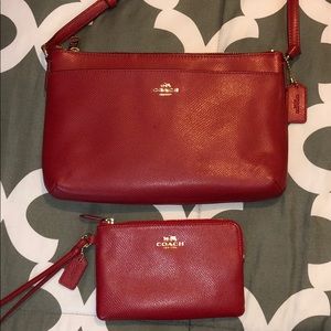 Coach Bag and Wristlet